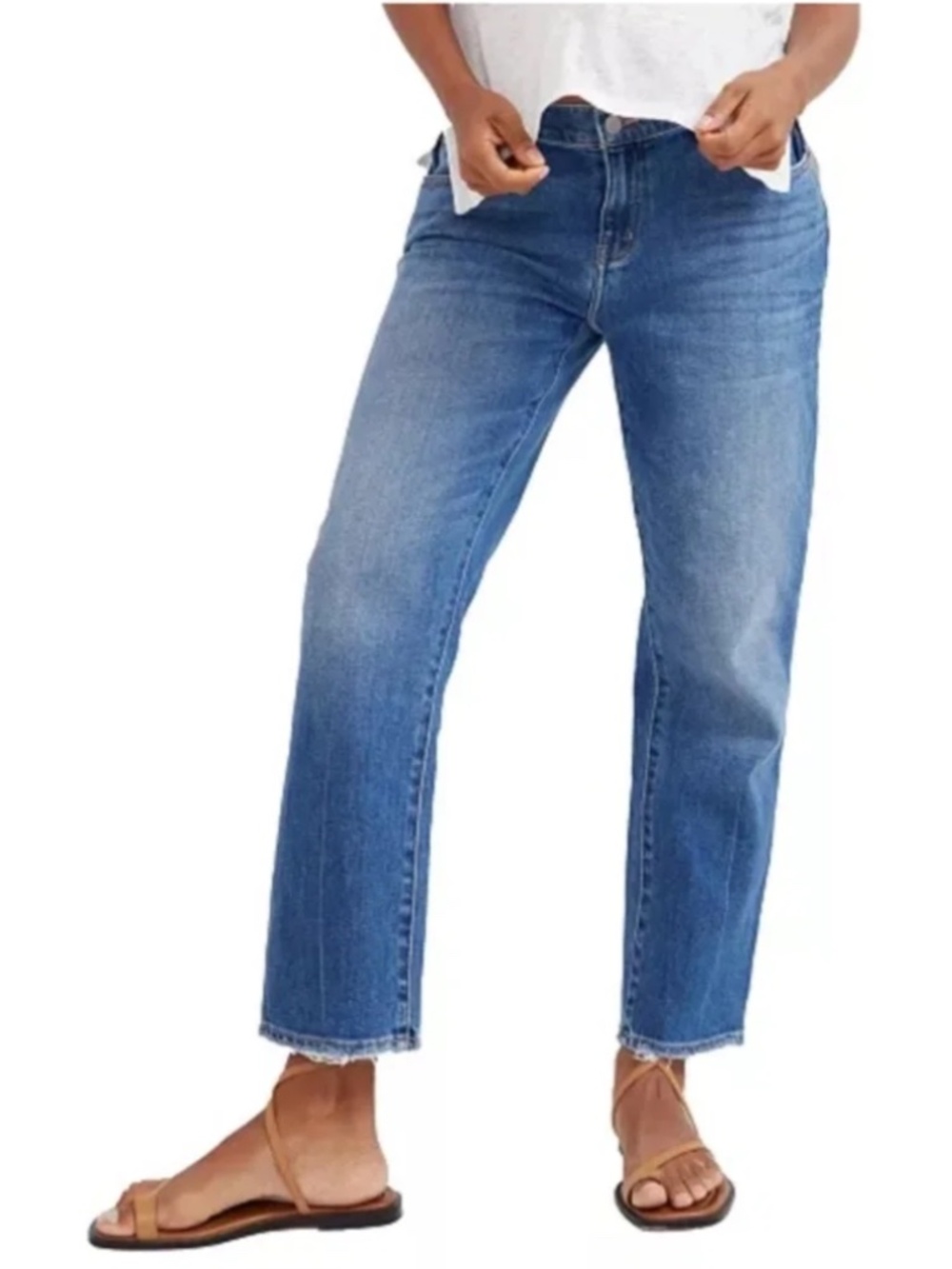 HATCH Boyfriend Maternity Jeans Indigo Blue Under The Bump Women’s Size 29